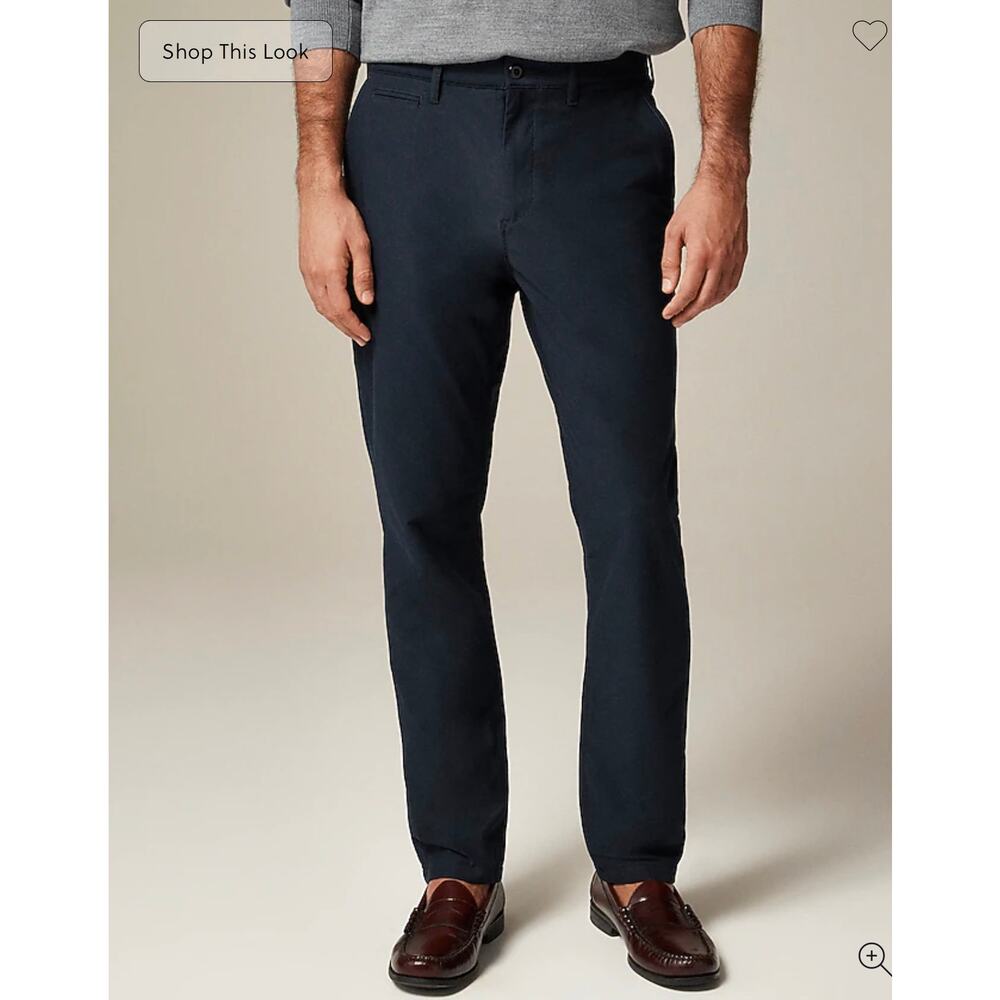 J. Crew 770 Straight-fit tech pant in Darkest Indigo Navy NWT size 34/32